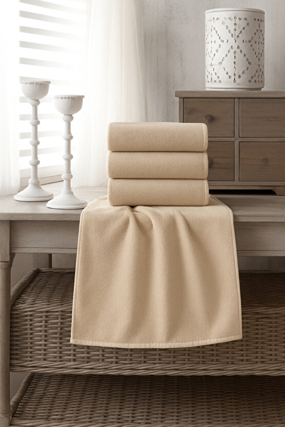 ( 4 Adet ) 50x90cm Pamuklu Havlu , Berber Havlusu, Kuaför Havlusu, Sporcu Havlusu, El Yüz Havlusu