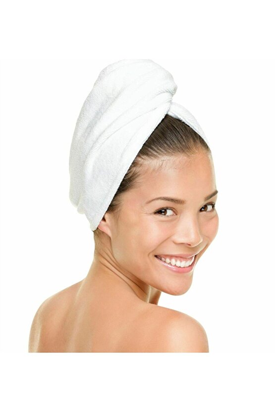 Beyaz Saç Havlusu Bone