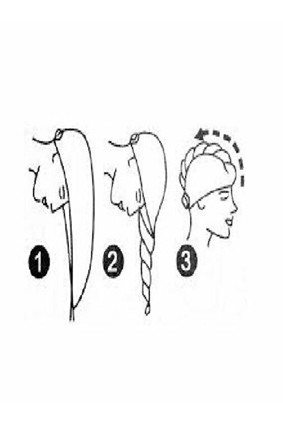 Beyaz Saç Havlusu Bone