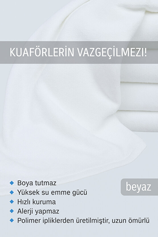 ( 6 Adet ) 50x90cm Mikrofiber Havlu,berber Havlusu, Kuaför Havlusu, Sporcu Havlusu, El Yüz Havlusu