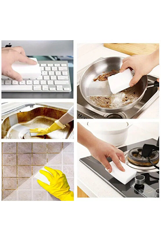 ( 2 Adet ) Melamin Sünger, Çizik Giderici Sünger, Duvar Temizleme Süngeri, Sihirli Sünger