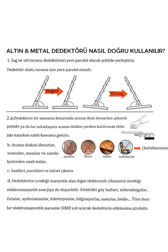 Altın & Metal Dedektörü – Hazine, Takı ve Değerli Metal Arama Cihazı, Derin Algılama