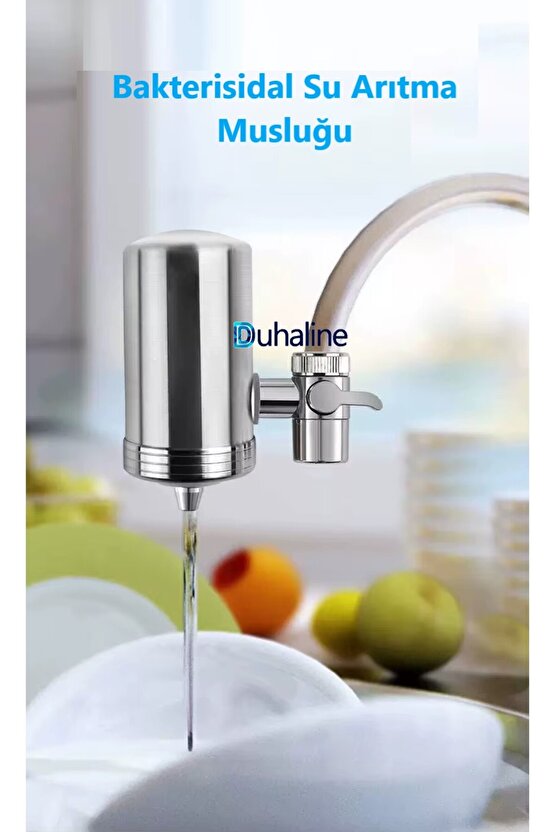 Musluk Suyu Filtresi Paslanmaz Çelik Mutfak İçin Mikrofiltrasyon Seramik Filtre Su Arıtma Sistemi