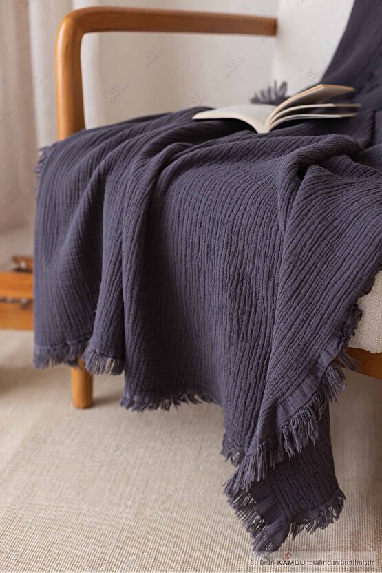 100x200 cm Müslin %100 Pamuk Tv Battaniyesi, Çok Amaçlı Müslin Örtü, Pamuk Battaniye