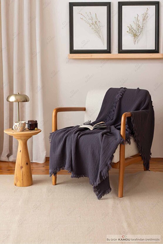 100x200 cm Müslin %100 Pamuk Tv Battaniyesi, Çok Amaçlı Müslin Örtü, Pamuk Battaniye