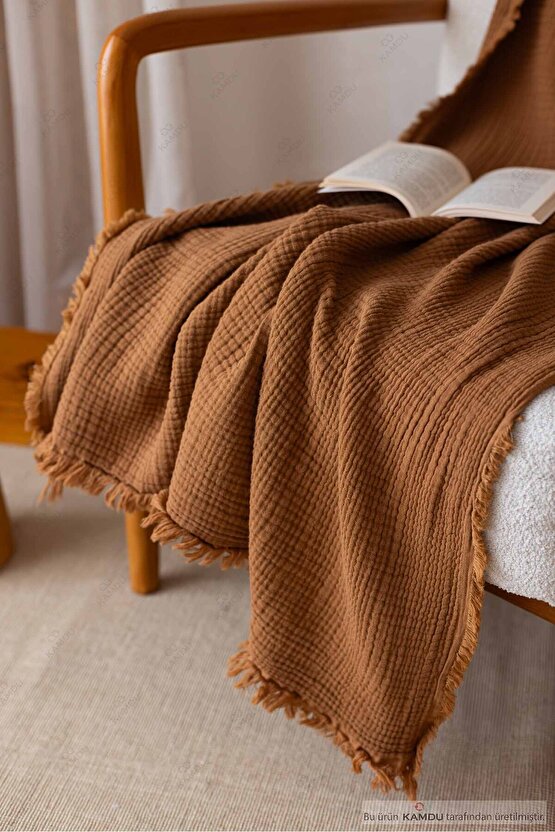 100x200 cm Müslin %100 Pamuk Tv Battaniyesi, Çok Amaçlı Müslin Örtü, Pamuk Battaniye