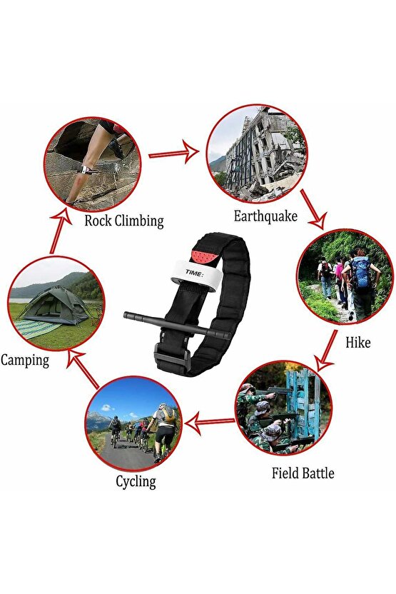 Hemostatik Tıbbi Taktik Turnike Hızlı Uygulama Acil Durum Ilk Yardım Kiti