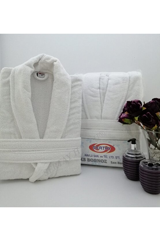 %100 Pamuk Lüks Tek Bornoz