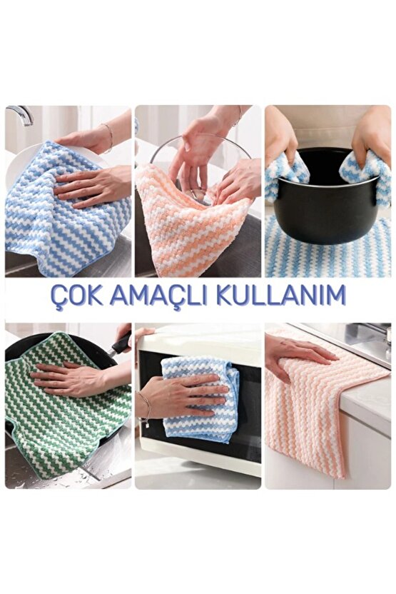 ( 3 Adet ) Ideal Boy Puf Bez ( 30x30 Cm ) Mercan Polar Bez, Mutfak Bezi, Sıvı Emen Bez, Ithal Bez