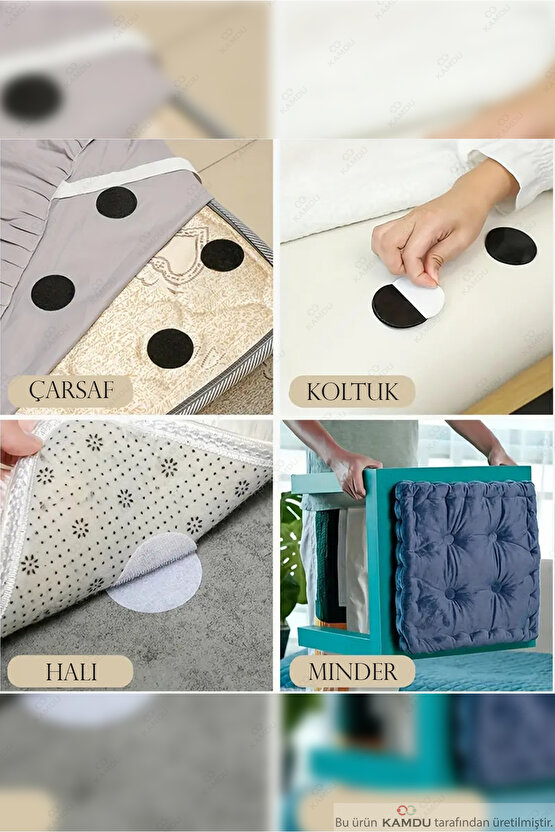 (5 ADET) Halı Kaydırmaz, Çok Amaçlı Çift Taraflı Yapıştırıcı, Koltuk Örtüsü Kaydırmaz, Kaydırmz Cırt