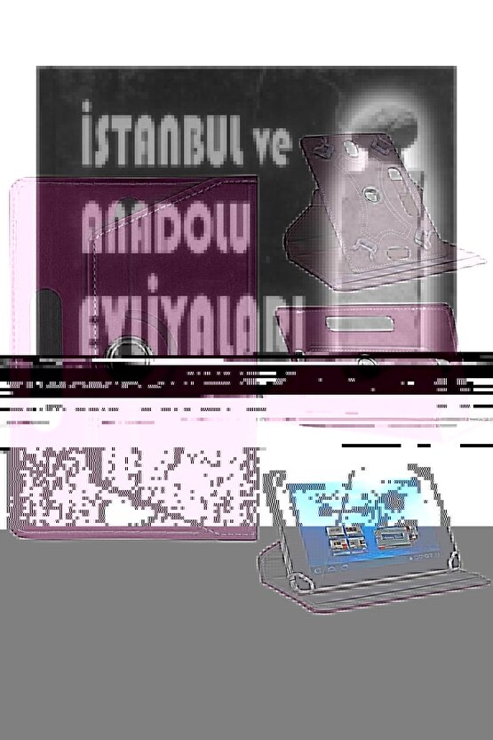 Redmi Pad 6 Tablet Uyumlu Üniversal Dönerli Standlı Tablet Kılıfı +Dokunmatik Tablet Kalemi Hediye