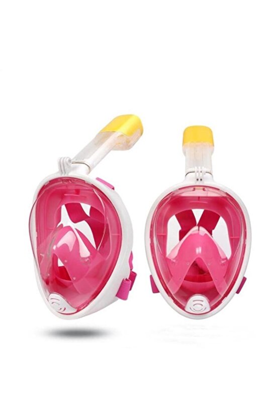 Tam Yüz Dalış Maskesi Buğu Önleyici Şnorkel Fullface Yüzücü Maskesi