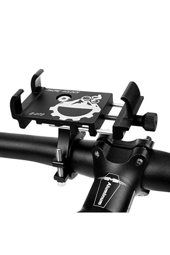 Xiaomi Mi Scooter Için Metal Vidalı Alüminyum Güçlü Gidon Telefon Tutucu