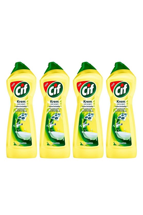 CİF KREM LİMON KOKULU 750 ML - 4LÜ PAKET