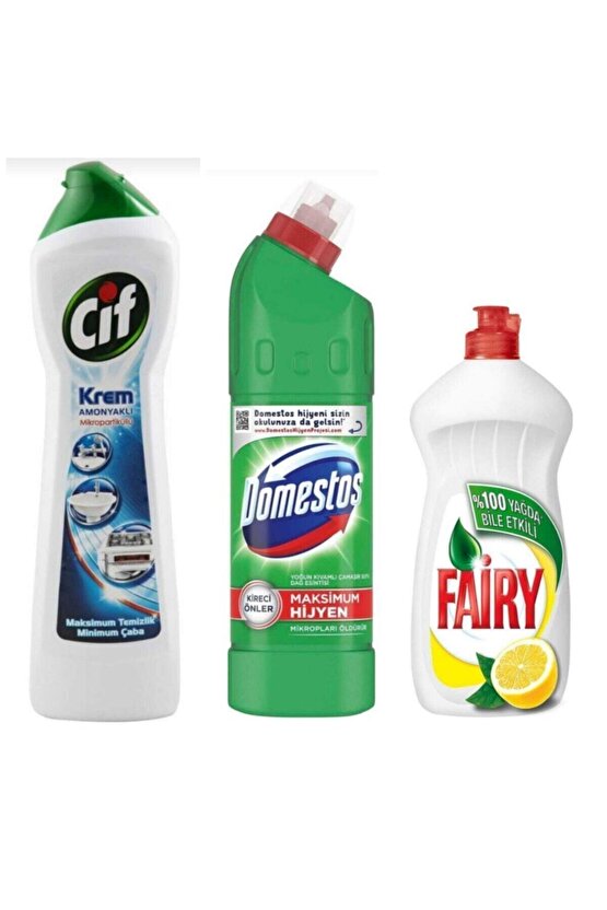Cif Krem 500ml+dağ Esintisi 750ml+fairy 750ml