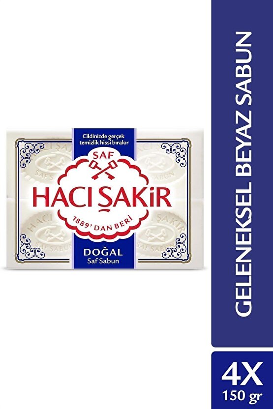 4lü Saf Katı Sabun 150x4 600gr.