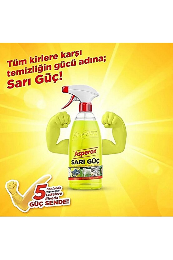 ASPEROX Sarı Güç Çok Amaçlı Ultra Temizleyici 2 x 1 L