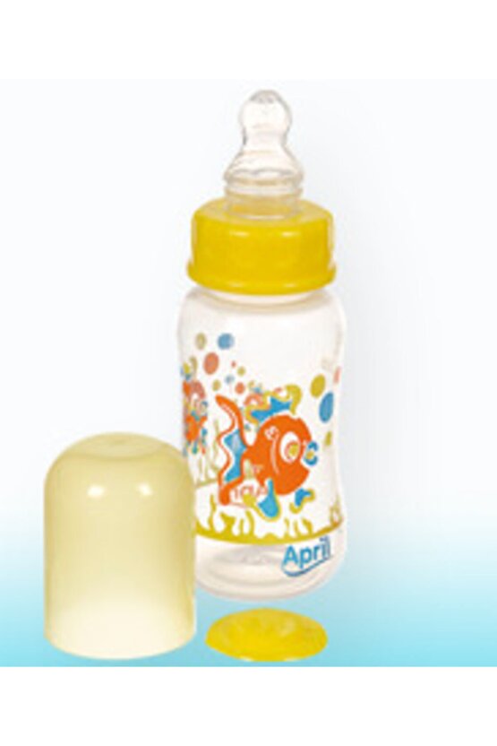 Biberon Emzik 150 Ml 0-36 Ay Damla Akıtmaz Kod T 101 Mavi Renk Ayıcık Resimli 1 Adet