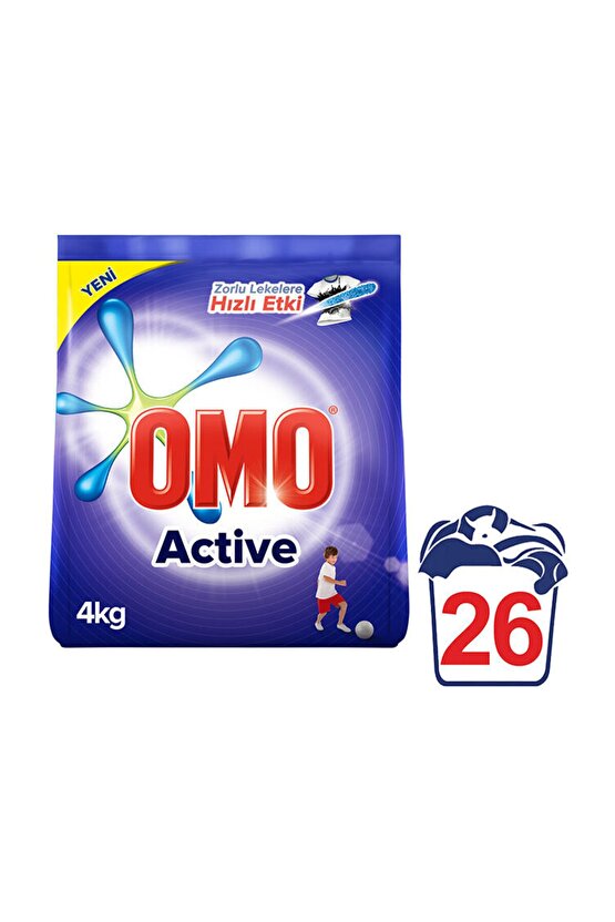 Active Fresh Beyazlar için Toz Çamaşır Deterjanı 4 kg 26 Yıkama