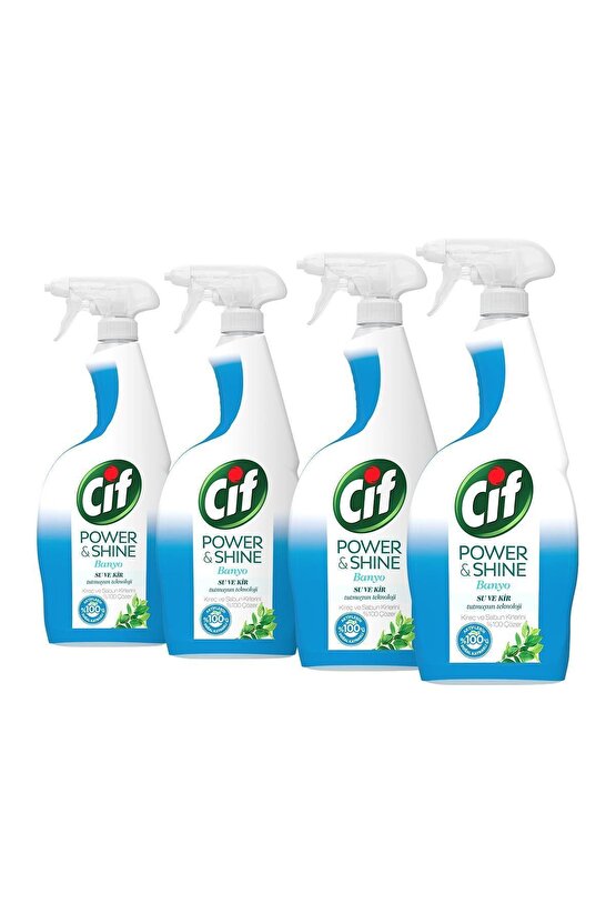 Sprey Power & Shine Banyo 750 Ml X 4 Adet