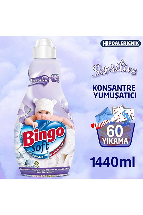 Soft Konsantre Yumuşatıcı 1440 Ml Sensitive