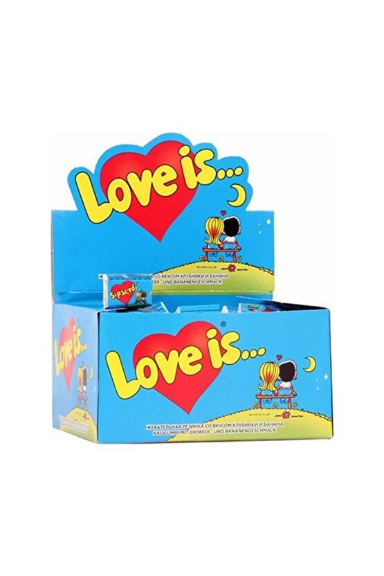 Çilek & Muz Aromali Sakız 100 Lü Kutu