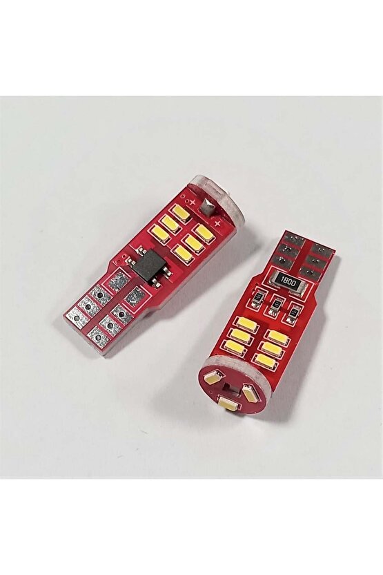 Üniversal Park Ampulu Canbus 15 Letli Turuncu led 12v T10 20w Fiber Gövdeli