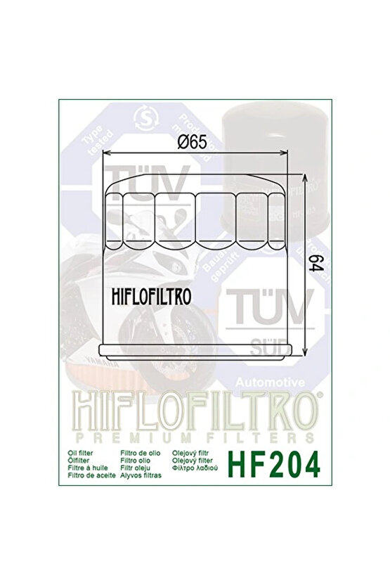 Hf204 2010-2016 Honda Vfr 1200 X Cross Tourer Yağ Filtresi Uyumlu