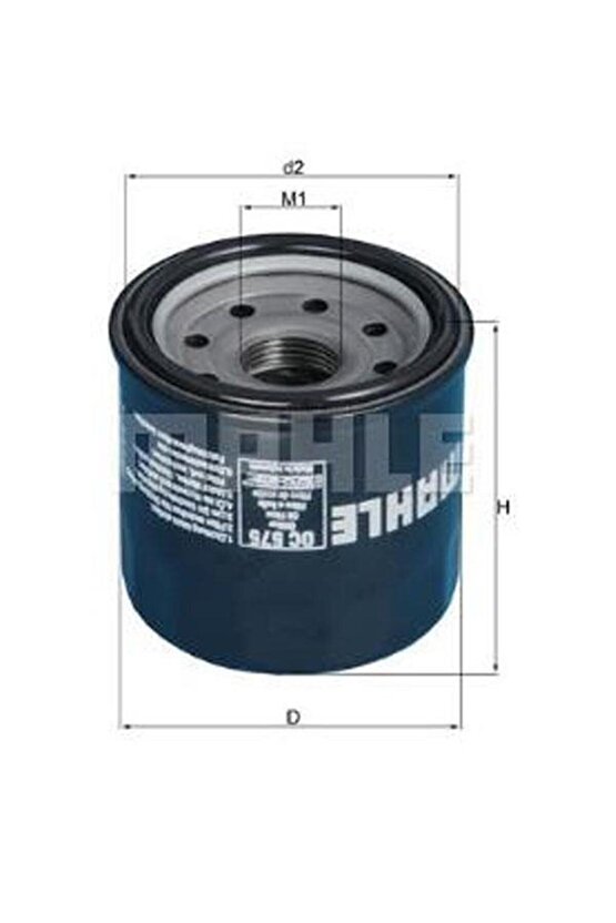 YAĞ FİLTRESİ MAHLE OC-575 Honda - Yamaha - Kalın Diş