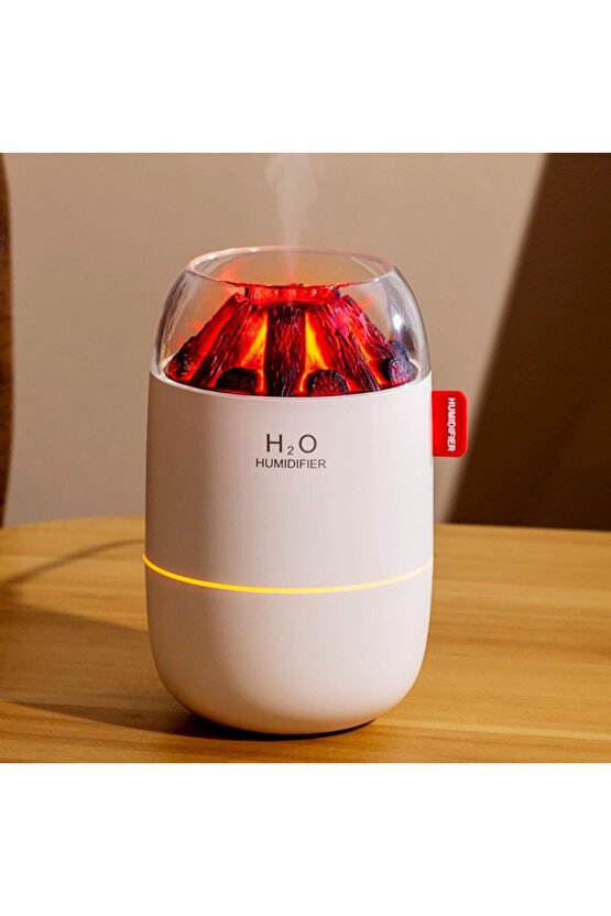 ODA HAVA NEMLENDİRİCİ HUMUDİFİER 280ML LED IŞIKLI BUHAR MAKİNESİ EV OFİS ARAÇ İÇİN UYGUN
