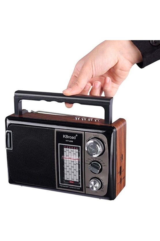 GÜNEŞ PANELLİ NOSTALJİK FM RADYO BLUETOOTH HOPARLÖR ŞARJLI KABLOSUZ SPEAKER SD KART USB GİRİŞLİ