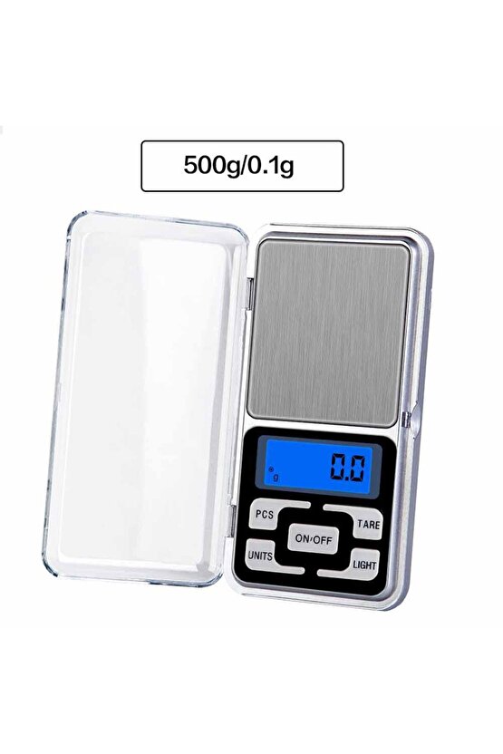 DİJİTAL HASSAS TERAZİ LCD EKRANLI 0,01-500GR KUYUMCU ECZANE GÜMÜŞCÜ CEP TARTISI