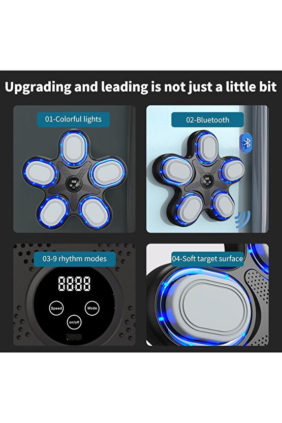 BLUETOOTH HOPARLÖR ÖZELLİKLİ DUVAR BOKS MAKİNESİ MÜZİKLİ BOX 9 MOD SEVİYE AYARLI BOX STANDI