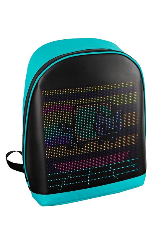 Led Ekranlı Motorsiklet Çantası Bluetooth APP Kontrollü Okul Sırt Çantası Gift Yazı Resim Pixell