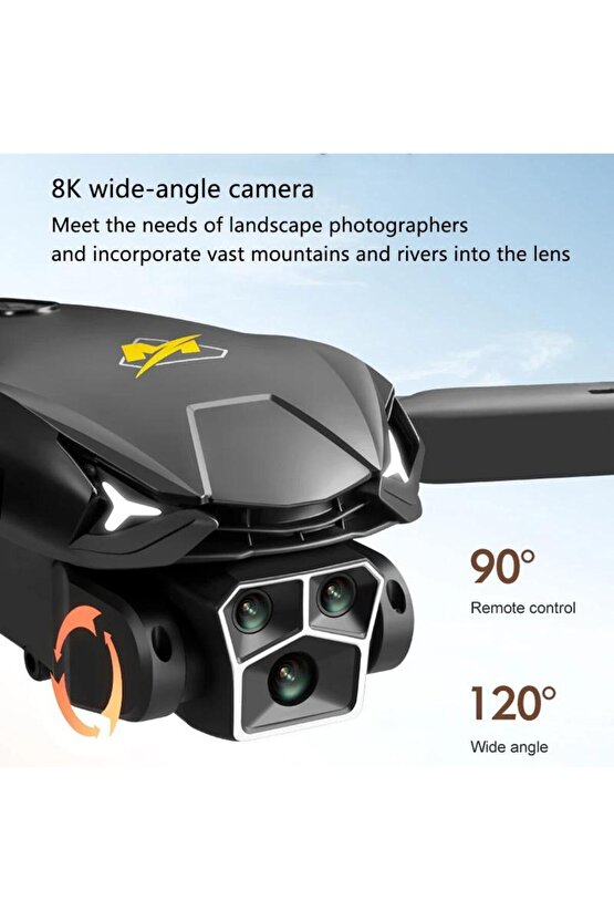 ÇİFT KAMERA VE BATARYALI DRONE UZAKTAN KUMANDALI APP DESTEKLİ QUADCOPTER TEK TUŞ İLE İNİŞ KALKIŞ