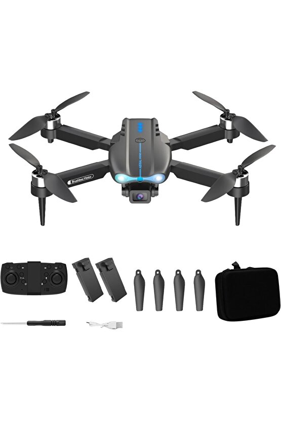 ÇİFT KAMERA VE BATARYALI DRONE UZAKTAN KUMANDALI APP DESTEKLİ QUADCOPTER TEK TUŞ İLE İNİŞ KALKIŞ