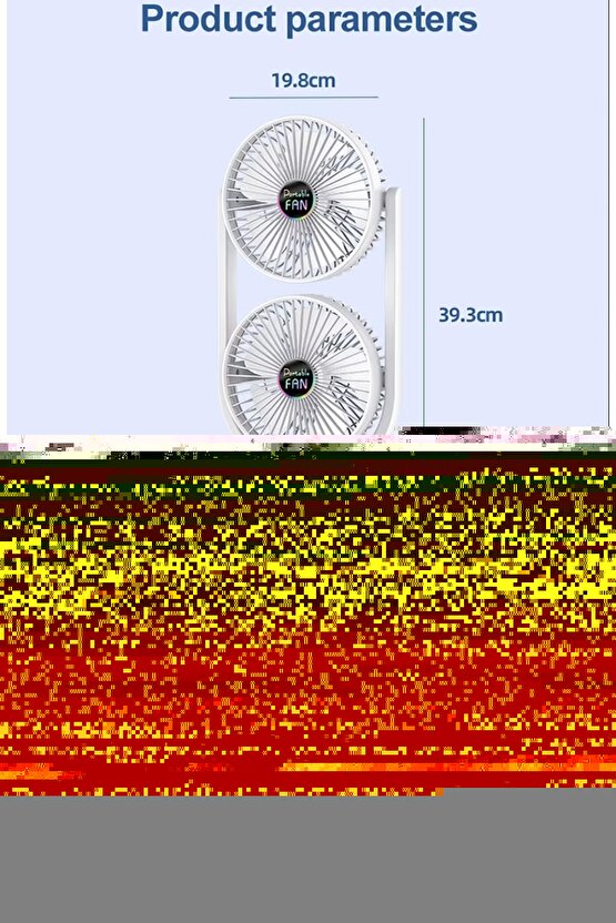 ŞARJLI MASAÜSTÜ ÇİFTLİ VANTİLATÖR MİNİ SERİNLETİCİ FAN
