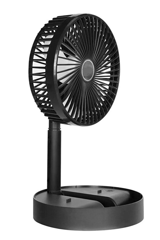 MASAÜSTÜ ŞARJLI FAN 3 HIZ KADEMELİ KATLANABİLİR TELESKOBİK VANTİLATÖR SERİNLETİCİ MİNİ KLİMA