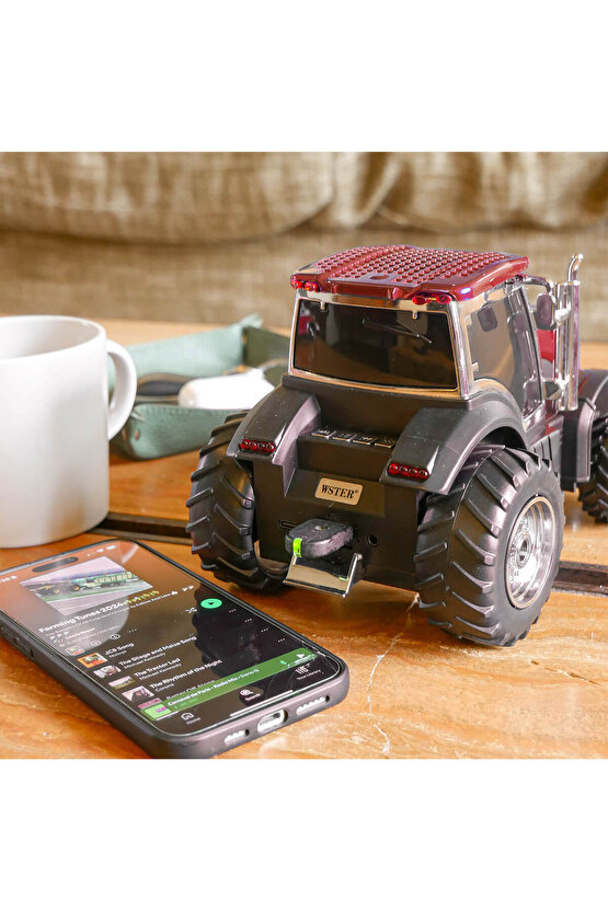 TRAKTÖR ŞEKLİNDE BLUETOOTH HOPARLÖR ŞARJLI KABLOSUZ SPEAKER FM SD KART USB