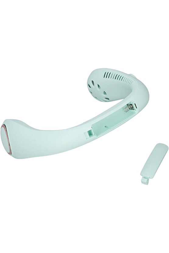 BOYUNA TAKILAN FAN MİNİ KLİMA SERİNLETİCİ VANTİLATÖR LED EKRANLI 3 SEVİYE ŞARJLI BOYUNLUK FAN