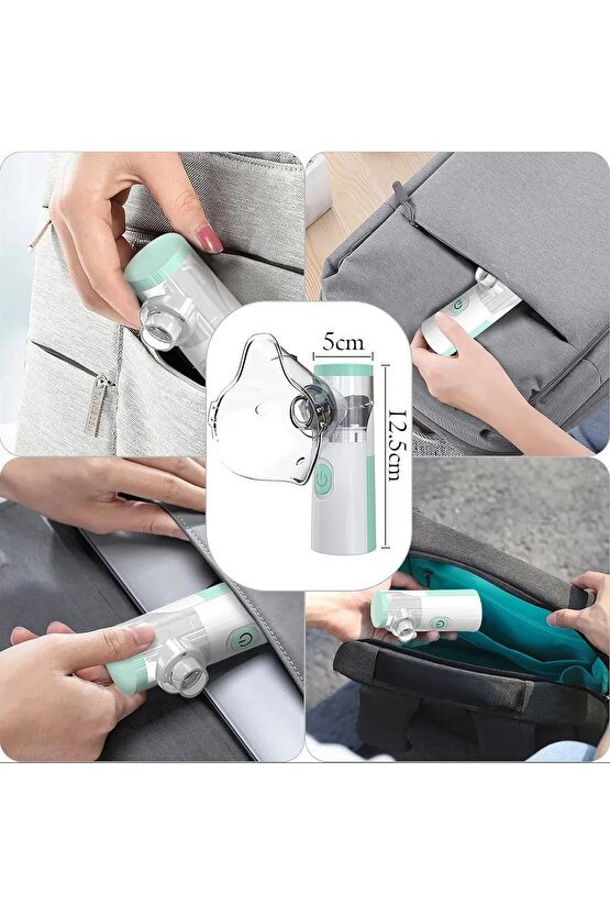 TAŞINABİLİR MESH NEBÜZLİZATÖR HAVA BUHAR CİHAZI YETİŞKİN VE ÇOCUKLAR İÇİN SESSİZ HAVA MAKİNESİ