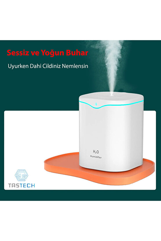 2 LİTRE ODA HAVA NEMLENDİRİCİ HUMUDİFİER AROMA THERAPY KOKU BUHAR MAKİNESİ