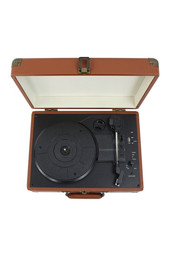 Nostaljik Pikap Plakçalar 33-45-78 Lik Plak Uyumlu Plak Çalar Bluetooth lu Aux Usb girişli Mp3 Çalar