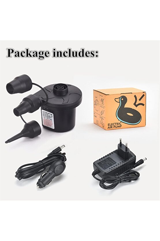 220v Elektrikli Sorelis Hava Pompası Şişme Yatak Bot Simit Şişme Koltuk Deniz Yatağı Pompa Air Pump