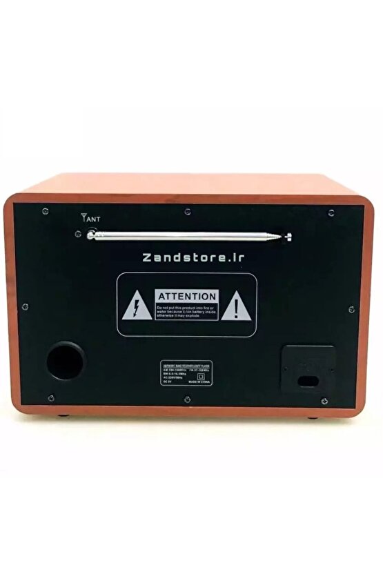 Kablosuz Nostaljik Radyo Bluetooth Hoparlör Fm Radio Sd Kart Usb Girişli Şarjlı Speaker