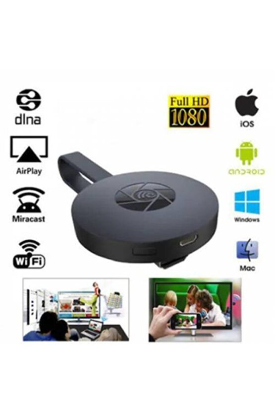 Kablosuz Hdmi Görüntü Aktarıcı 1080p Hd Görüntü Ve Ses Aktarma Ios Android Uyumlu G2-4