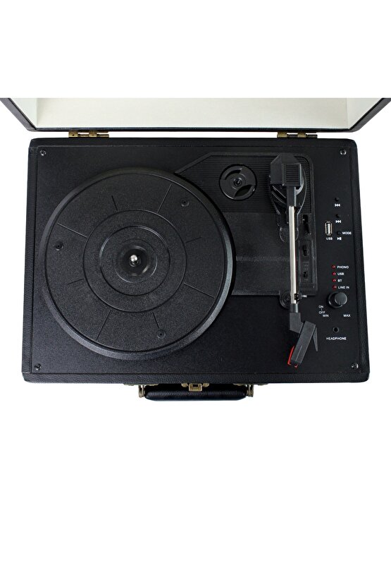 Lpsc-22 Nostaljik Pikap Plakçalar 33-45-78 Lik Plak Uyumlu Plak Çalar Kırmızı