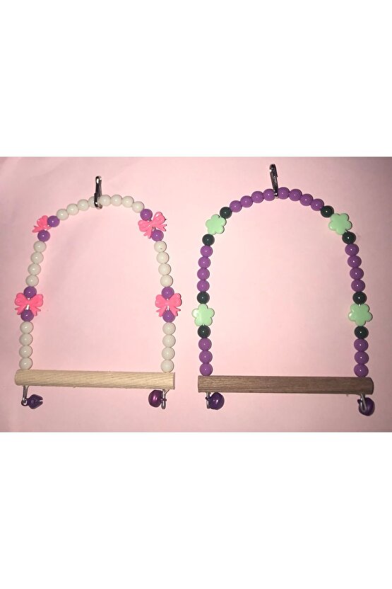 MUHABBET KUŞU BONCUKLU TÜNEKLİ ZİLLİ SALINCAK