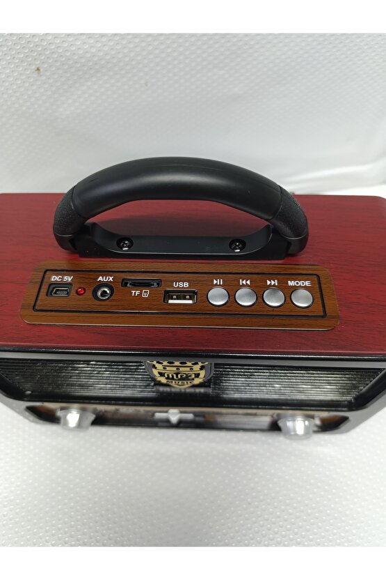 M-111bt Şarjlı Nostaljik Radyo Bluetooth-Kumanda Usbsdmp3