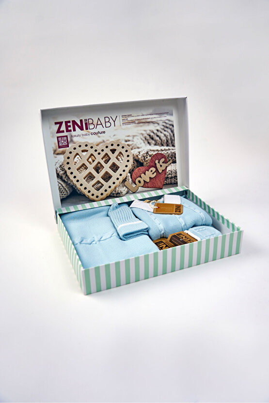 Yeni Doğan 5li Örme Triko Tulum Set (Özel Kutulu)